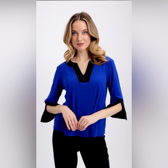 Joseph Ribkoff blouse 234083 Lipstick red NWT - Picture 2 of 4